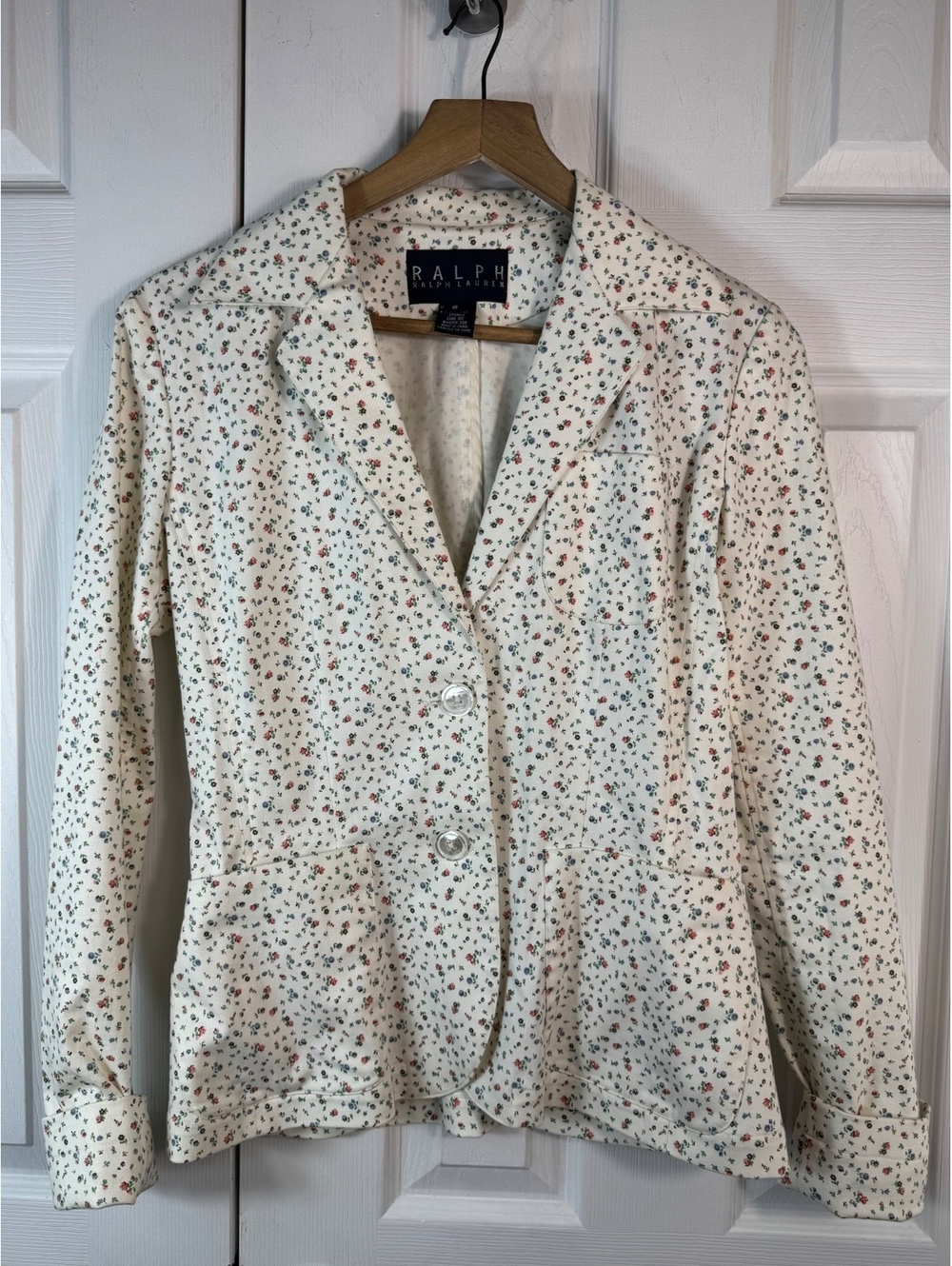 Ralph Lauren Women's Floral Print Blazer Jacket Size 8